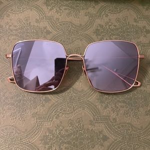 KREWE Eve Rose gold - mirrored sunglasses